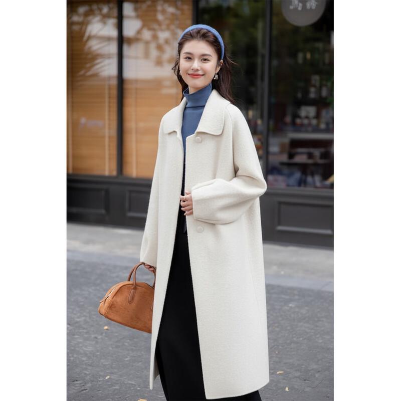

Mocana Winter Lapel Hepburn Style Long Coat One Size