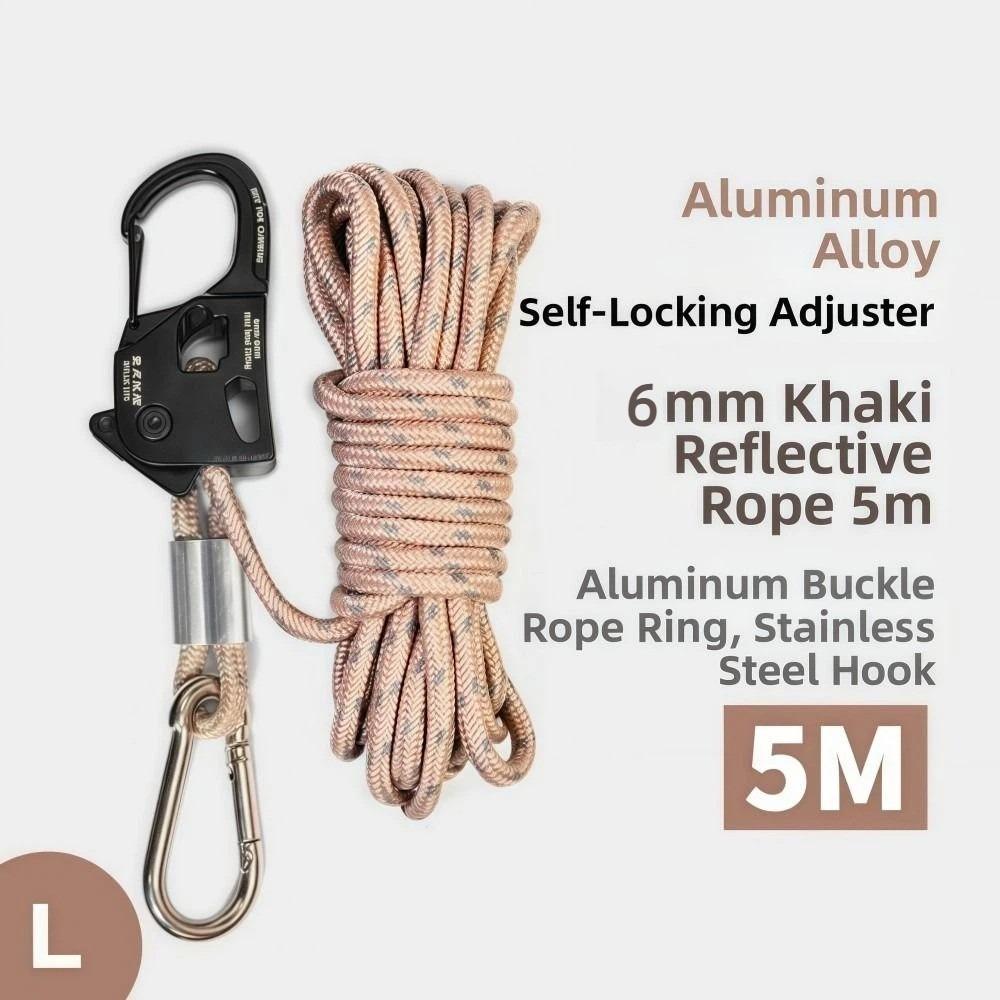 Aluminum Alloy Tent Rope Tensioner Stainless Steel Tarp Tightener  Outdoor Tool