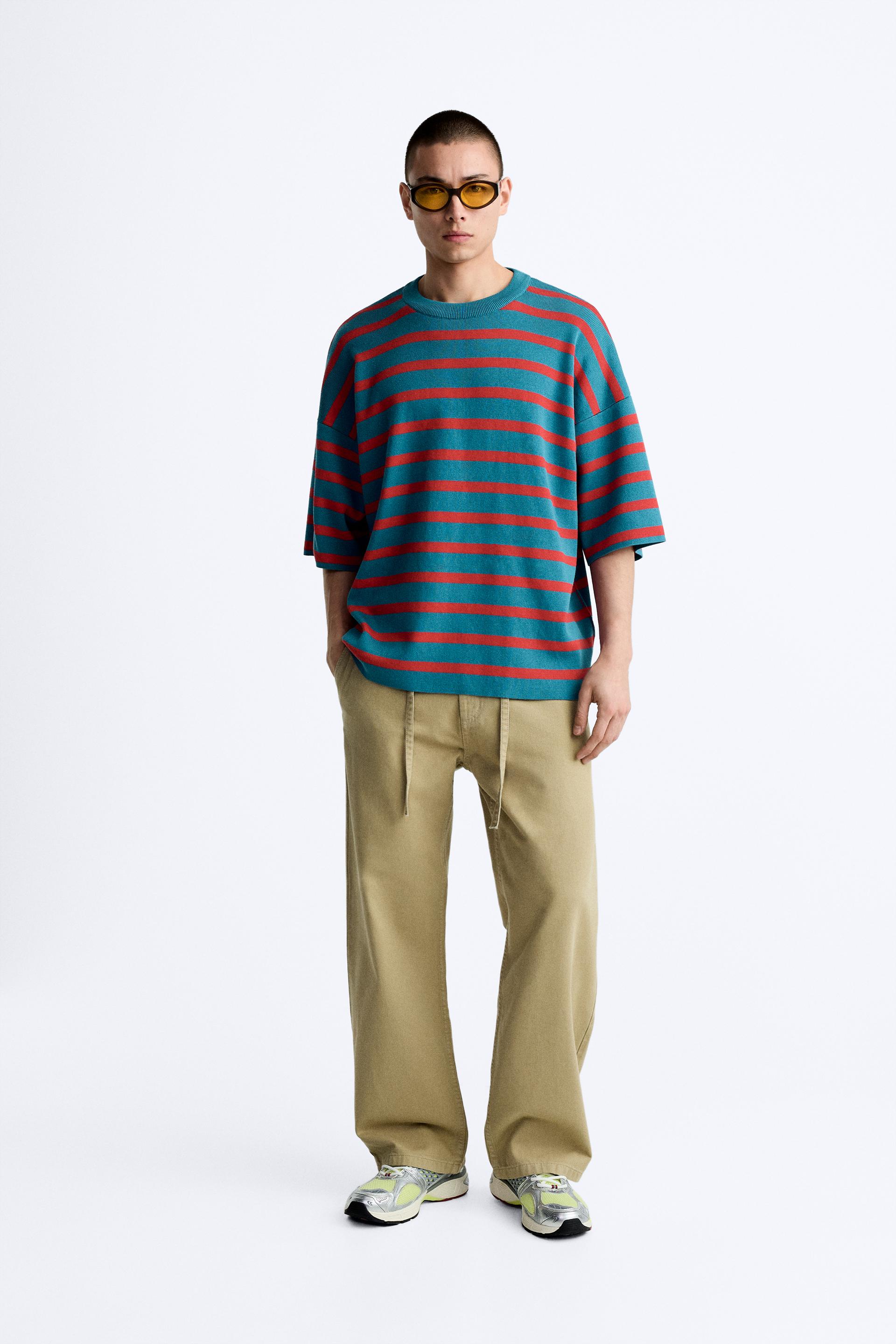 

СВИТЕР С КОНТРАСТНЫМИ ПОЛОСАМИ