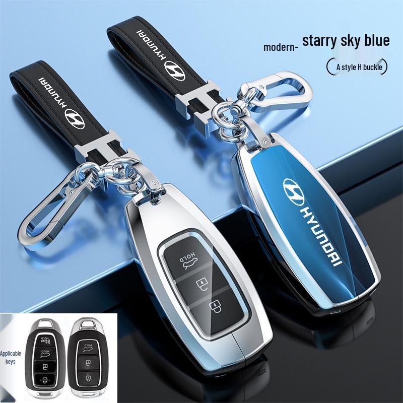 Hyundai Tucson Palisade IONIQ Nexo L Key Case Snap Button Shell