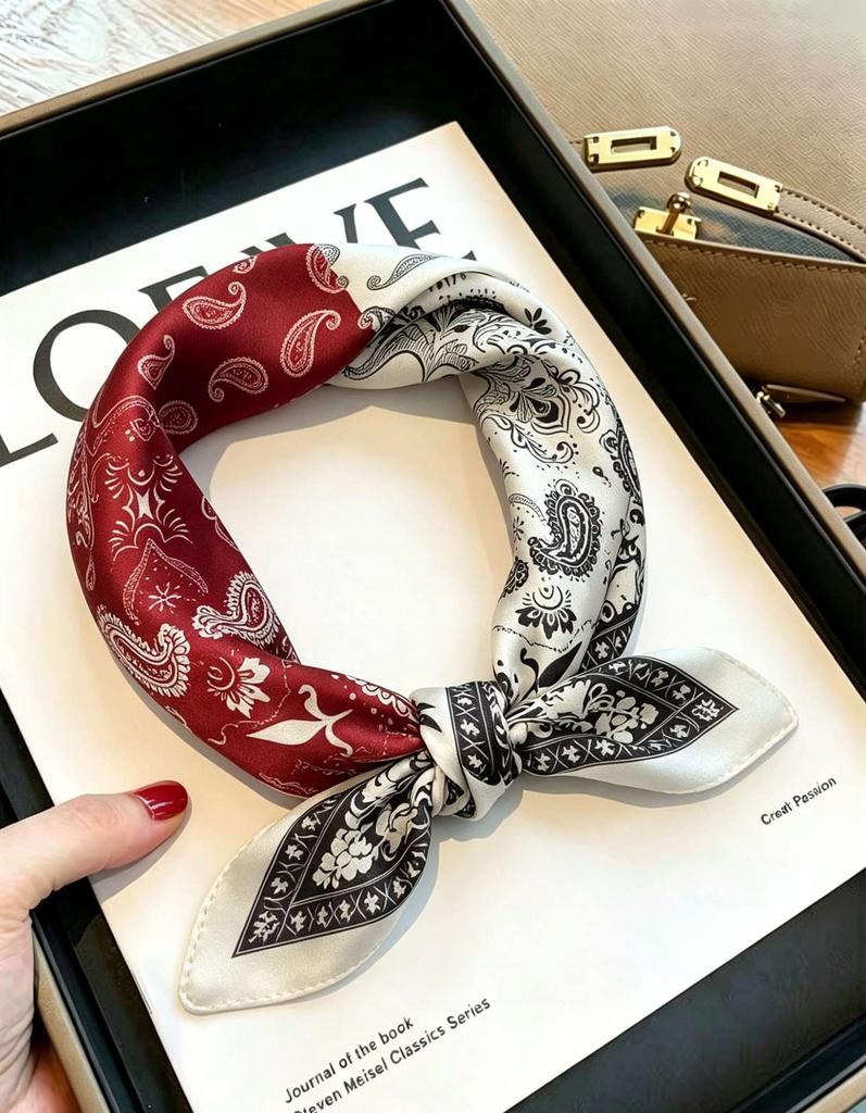 [111 Mulberry Silk] Silk Silk Scarf Spring Fashion Versatile Silk Square Scarf High-end Scarf Women