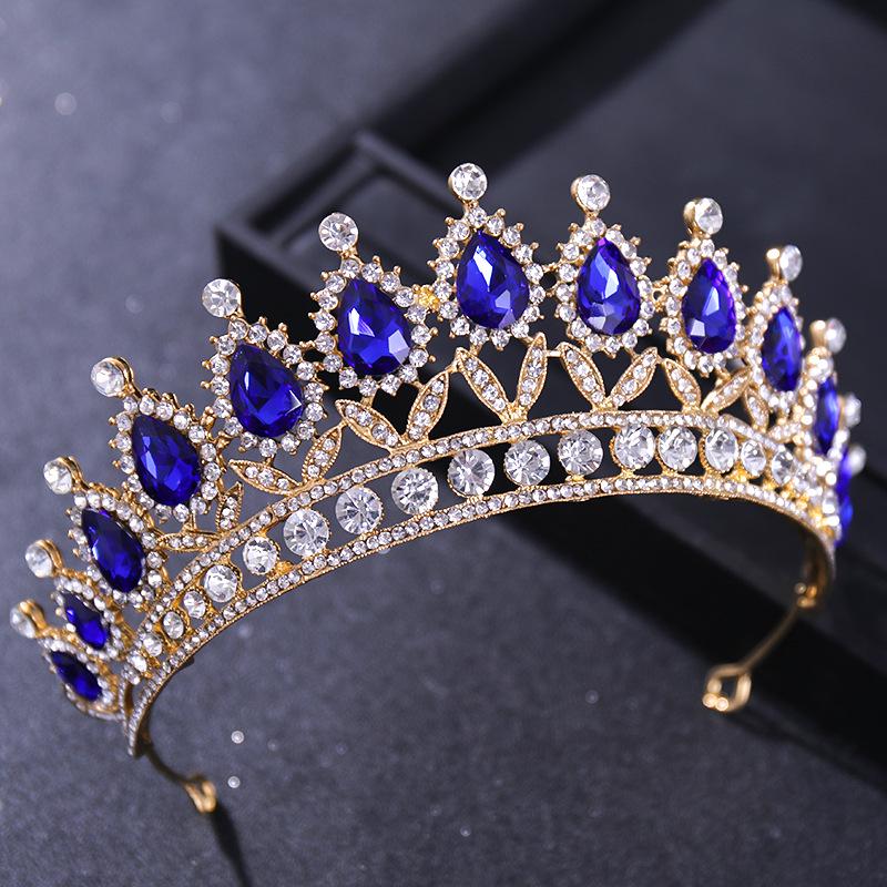 European & American Bridal Crown Headdress - Princess Style Evening Gown Hair Accessories