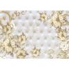 Flower Wallpaper Golden Flowers Diamond Jewelry Wall Murals Modern European Style Mural Home Decor