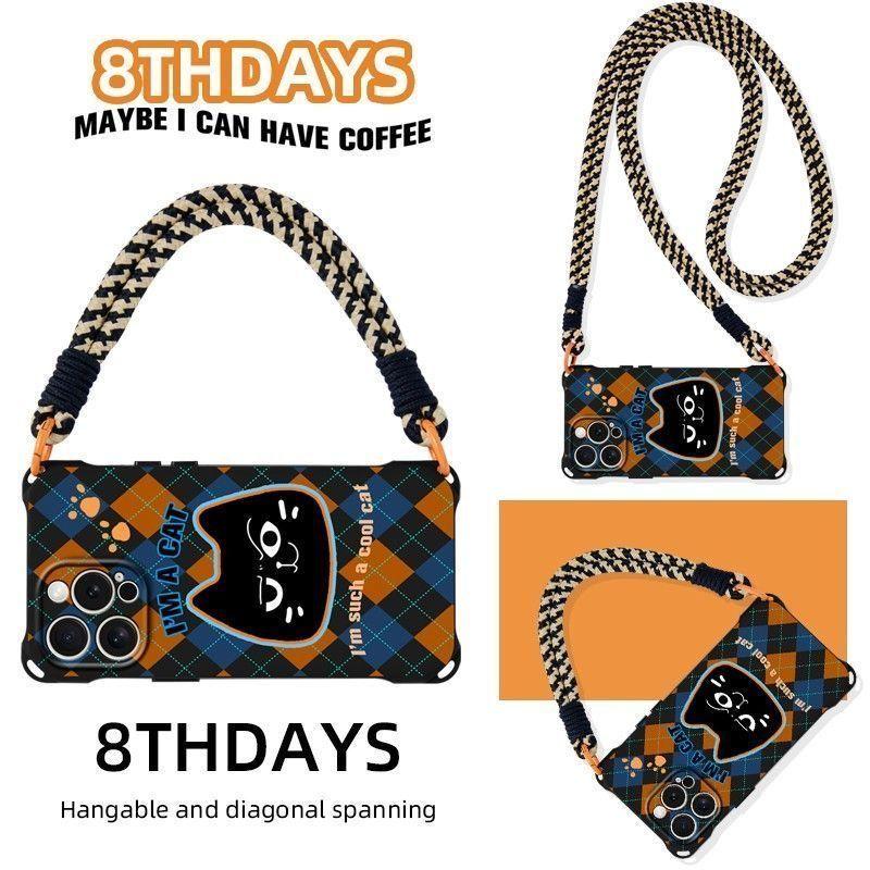 

Rhombus Cat Four-corner Lanyard Xiaomi 15/14 Mobile Phone Case 1312 Redmi Note14k80k70k60 Set 11pro + Redmi 3xxx