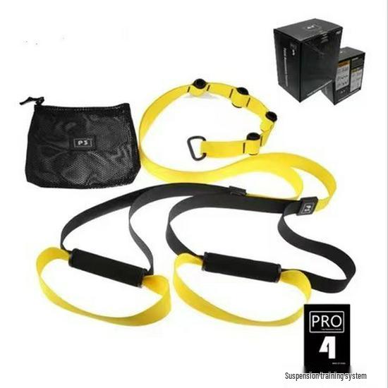 Multifunctional TRX Suspension Fitness Set with Resistance Bands and Ropes