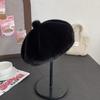 Retro Beret Hat Autumn Winter Women British Hepburn Stylish Artist Painter Hats Thick Warm Woolen Pumpkin Beanies Cap