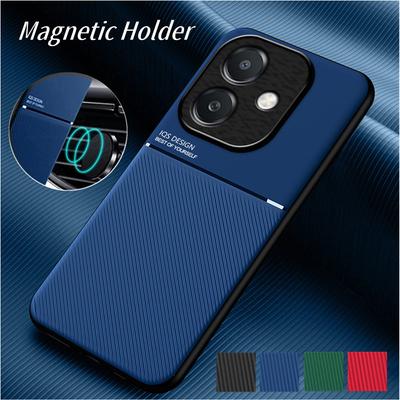 Robuste Schutzhülle für OPPO A40 A40M A60 A79 A98 5G A78 A58 Hülle Eingebauter magnetischer Autohalter Handy Coque Fundas
