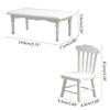 Children's Interactive Dollhouse Wooden Dinning Chair Table Decoration Ornaments Toy Portable Relieve Boredom Toys