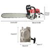 1 Set Gas Chain Saw High Power Multifunction 58 Cubic Centimeter Rust Resistant Wood Chainsaw for Wood Cutting