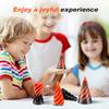 3D Printed Spiral Cone Toy Impossible Pyramid Passthrough Sculpture Pass Through Pyramid Toy Mini Vortex Thread Illusion