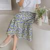 New ArrivAls Open Run A Line wAtercolor Double lAyer Long Skirt