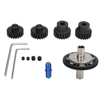 57T 0.8mod Slipper Gear Set Hardened Steel 20T 21T RC Motor Gear with Output Shaft for ARRMA 110