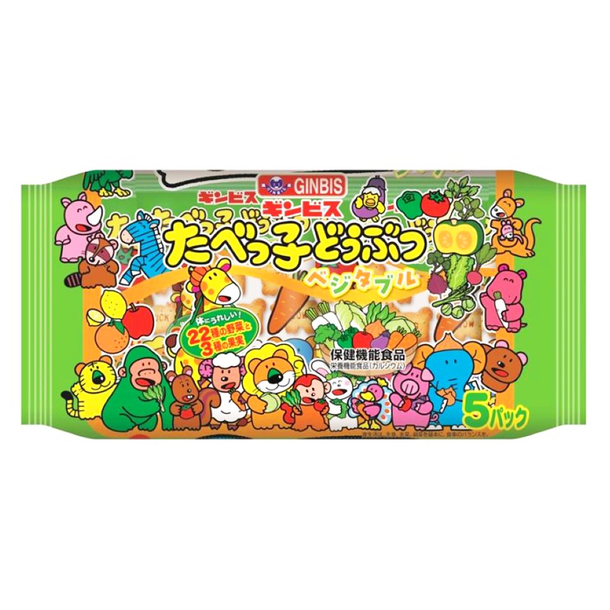 

Ginbis Tabekko Animal Vegetable 5P 100g x 12 пакетиков