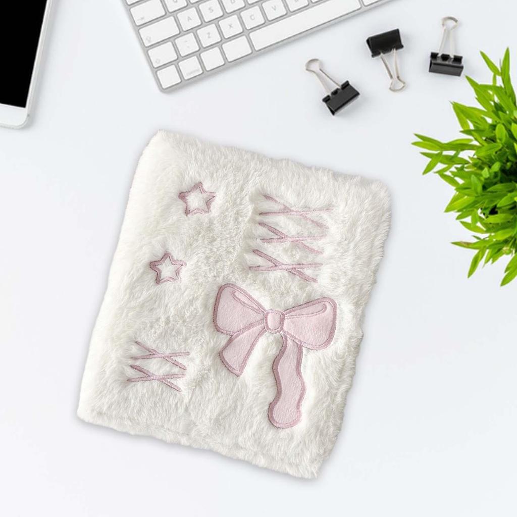 Plush A6 Binder Photo Album Refillable Binder Cover Photo Album Sleeves for Anniversary Gifts
