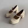 Temperament women Mary Jane single shoes spring new versatile not tired feet word high heels