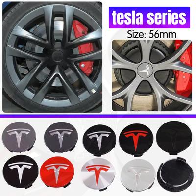 For ABS Wheel Center Hub Cap Emblem Logo Car Rims Cover Hubcap For Tesla Model 3 Y X S Original Badge Accessories