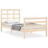 VidaXL Bed Frame with Headboard 90x200 Cm Solid Wood 3193971