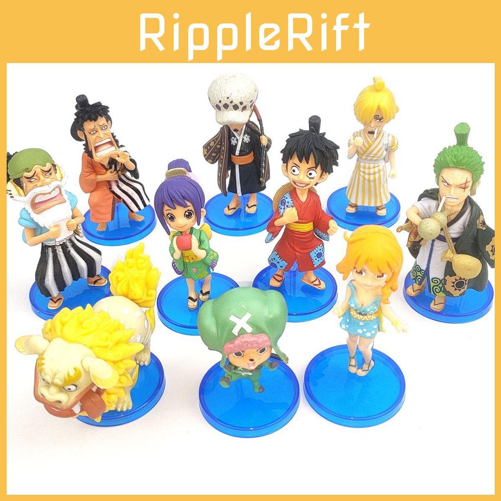 Stunning 10pcs One Piece Wano Country Action Figure Set Featuring Luffy Nami Chopper