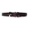 [KIETH] Men's Belt, Mesh Leather, Genuine Leather, Dark Brown, Adjustable Size, KE21194-39