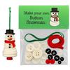 Handmade DIY Button Snowman Ornament Multiple Designs Santa Button Ornament Kit  Christmas Trees