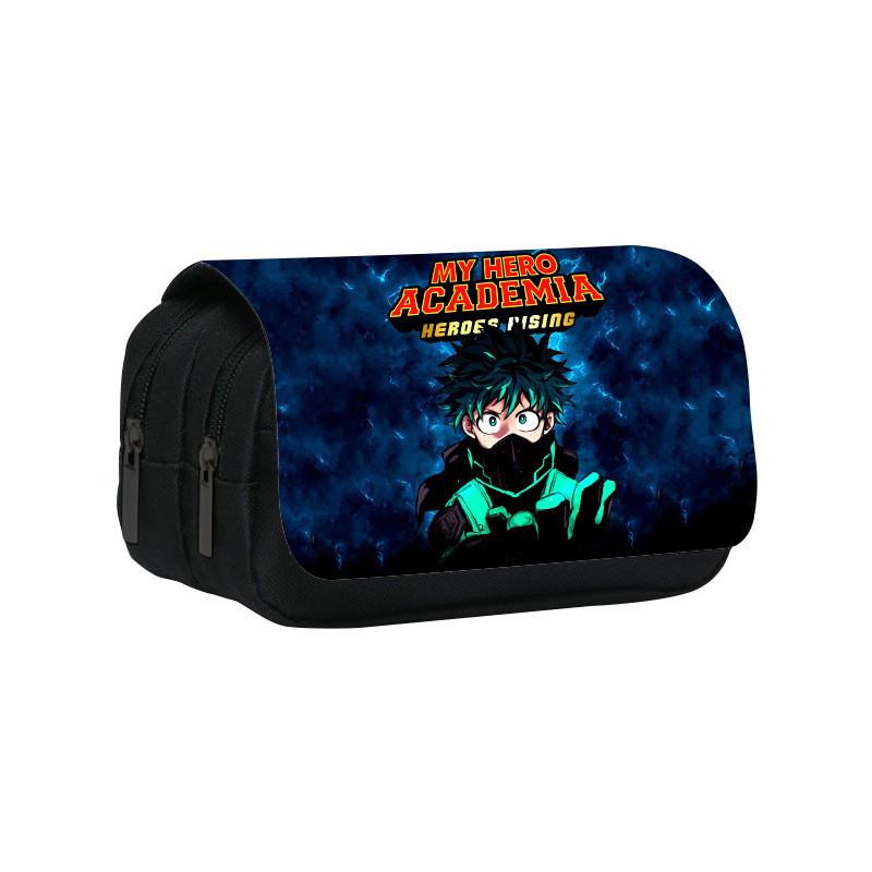 My Hero Academia Doppelstöckiges Federmäppchen mit großem Fassungsvermögen für Schüler und Sammler