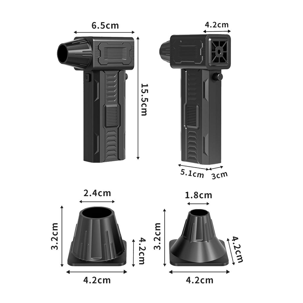 140000RPM Electric Air Duster Cordless Rechargeable Air Blower Duster Brushless Motor for Car Outdoor