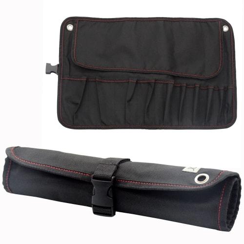 

Yotenka Tool Roll Case, Tool Roll Pouch, Holds Wrenches, Spanners, Pliers, and Screwdrivers, Tool Bag, Foldable, Long Belt, 600D Oxford Fabric, Waterp