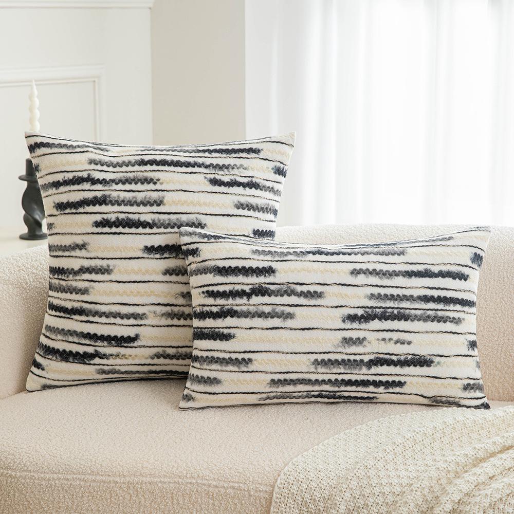Nordisch Ins Kleiner Duftender Stil Kissenbezug Musterzimmer Gestrickte Wolle Kissen Büro Taille Gegen Schlafzimmer Nachttisch Rücken