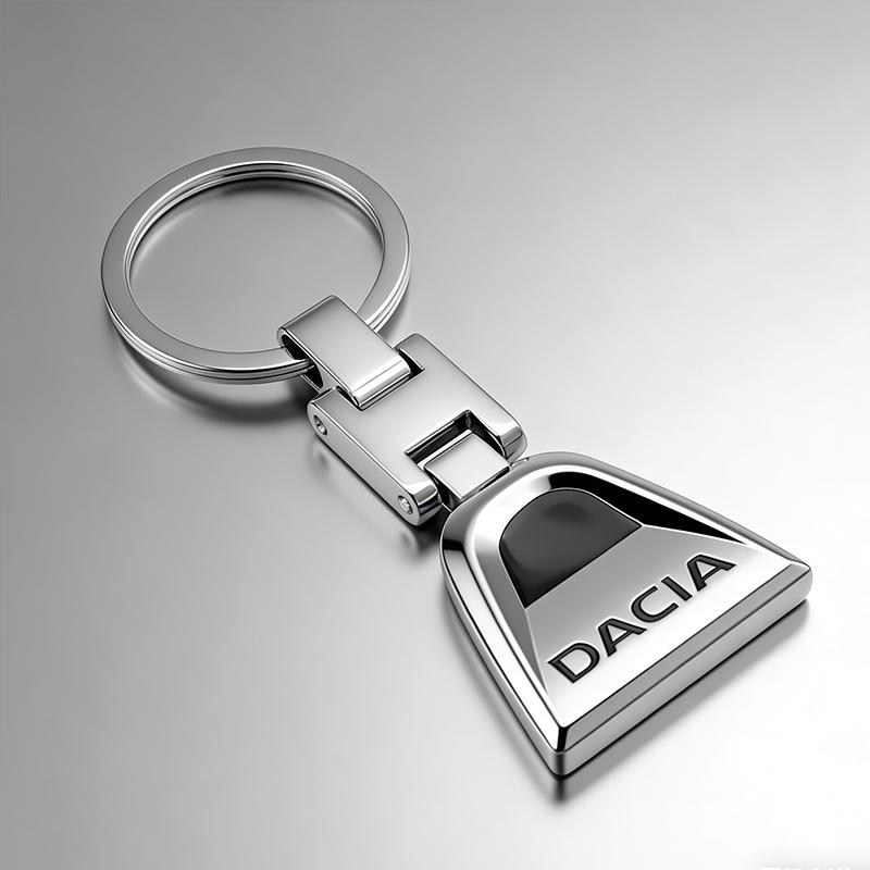 1Pcs Car Emblem Keychain Metal Key Ring Accessories For Dacia Duster Sandero Bigster Dokker Jogger Logan Stepway Lodgy MCV 2019