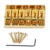 6 String Guitar Saddle Bridge Gold/Black/Silver Electric Guitar Parts  Electric Guitar