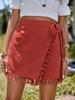 Boho Quasten Mini-Strandrock & Bind-Baumwollshorts für Damen - Frühjahrs-/Sommerkollektion