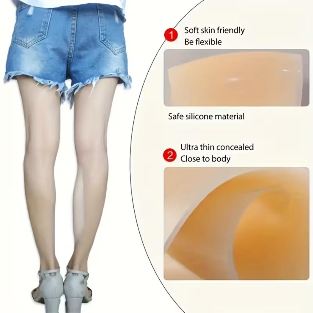 2 Stück Ultra-Weiche Silikon-Beinformungs-Pads - Selbstklebende Hypoallergene Silikon-Beinformungs-Pads Bequeme Korrektur von X-Beinen