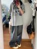 Unisex American Retro Plus Size Cotton Drop Shoulder Tee - Loose Fit for Men, Women & Fat Girls