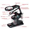 Soldering Iron Station Stand Welding Magnifying Glass Clip Clamp 3Hand Desktop Magnifier Solder  White/Black