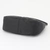 Isaac Twill Nylon Curved Shoulder Bag, Size S, 2004701, Black (10)