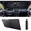 2025 Upgrade Car Windshield Sun Shade Windshield Sunshade Umbrella [Star Fabric] Protect Car from Sun Rays&Heat Damage Keeps Vehicle Cool, Spring