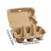 10pcs, Native Egg Packaging Box, Egg Tray Egg Box Pulp Egg Tray Soil Egg Packaging Box for Family, Farm, Market, Camping, Picnic