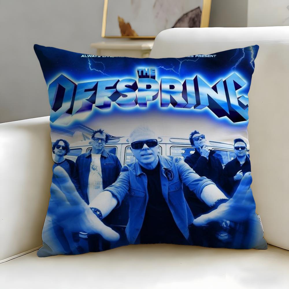 Trendy Tthe Offspringer Cushion Cover Soft  EasyWash Pillow Case  Versatile for Couch Bed Travel and Office