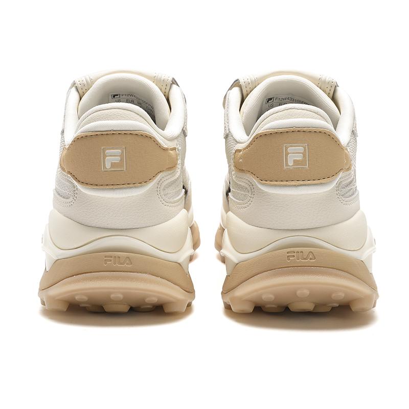 Fila KM2 Fashion Versatile Daily Low-Top Casual Shoes Women Sneaker White Brown F12W433105FPW