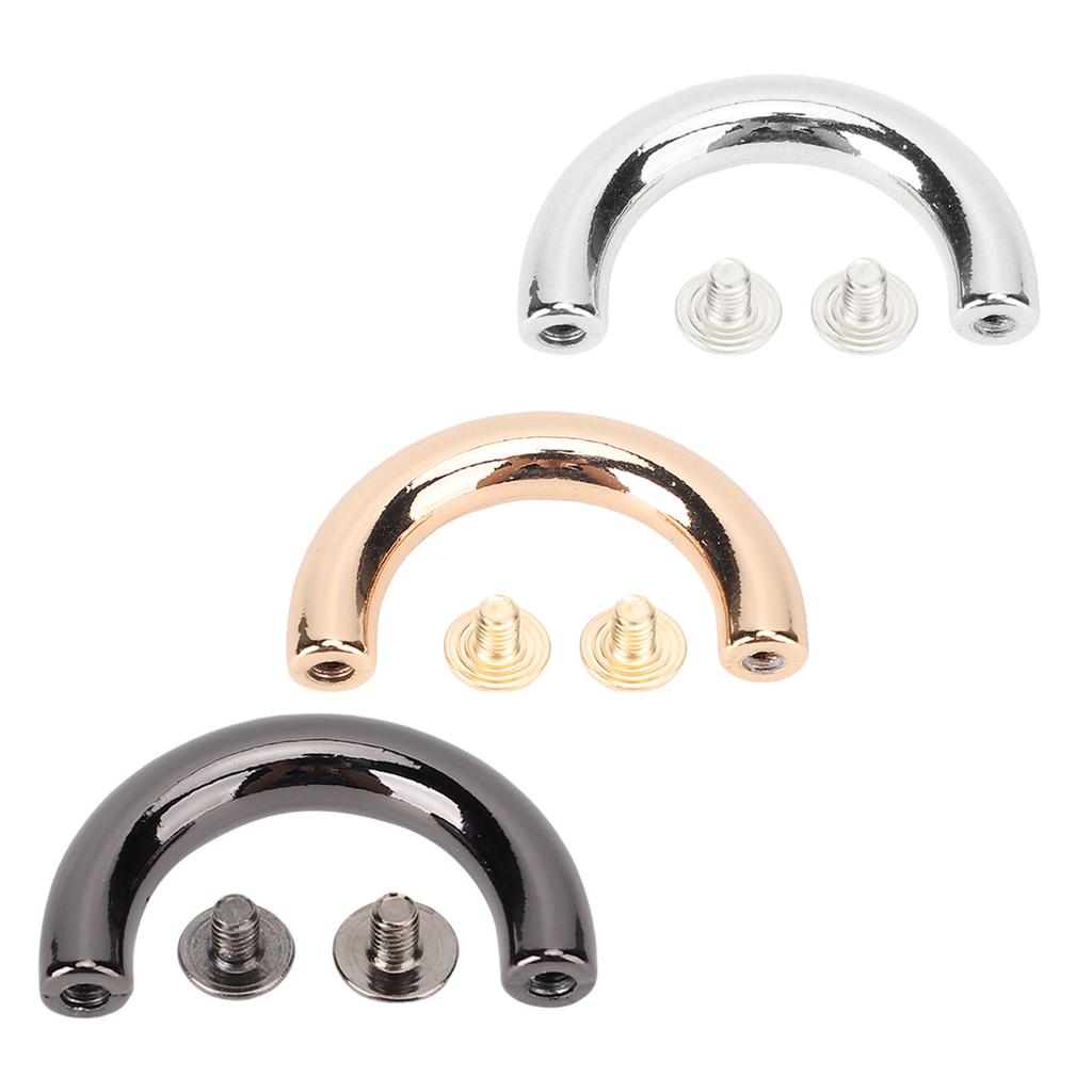 20 Set U-Ringe Metallbogenbrücke Tasche Handtasche Aufhängungsverschluss Kette Riemenverbinder Schnallen Leder