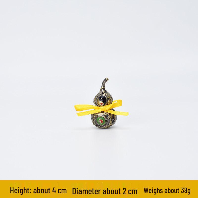 

Door-to-Door Gourd Pendant with Five Emperors Coins, Bagua Design, Desktop Ornament for Home or Office Decoration