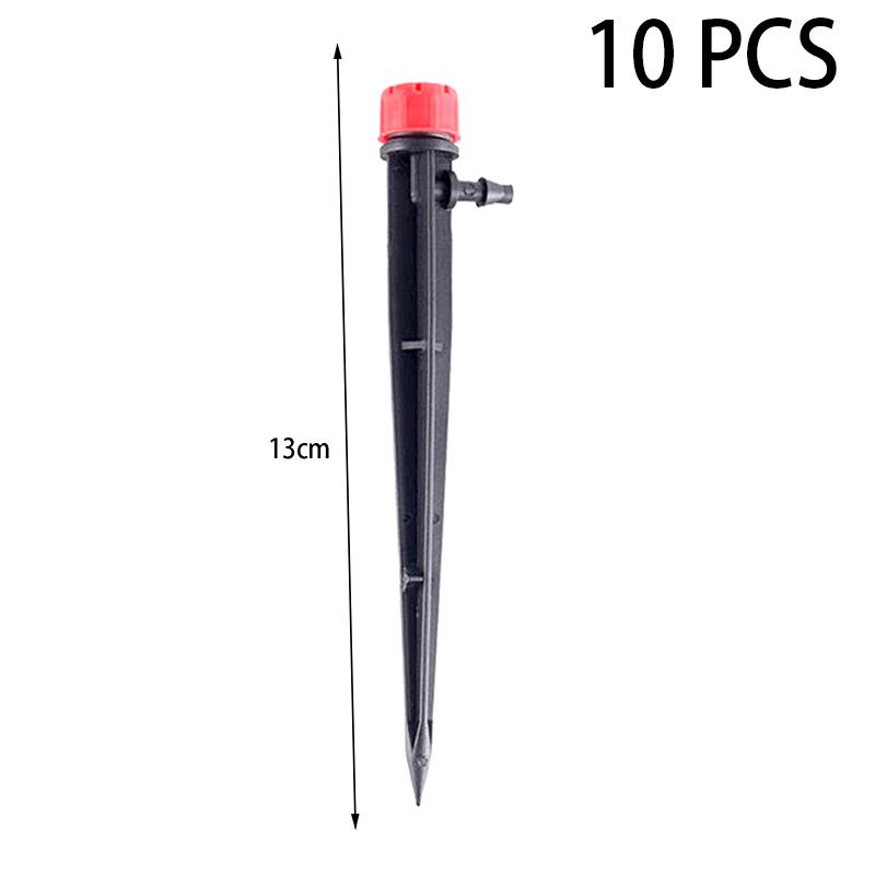 

10 шт. напольного монтажа 13 см 8-отверстий интегрированный стержень садовый полив насадка регулируемый спринклерный излучатель капельница для полива двора
