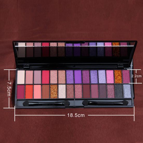 CmaaDu 28 Colors Matte Pearlescent Eyeshadow Palette Non Smudge Lasting Cosmetic