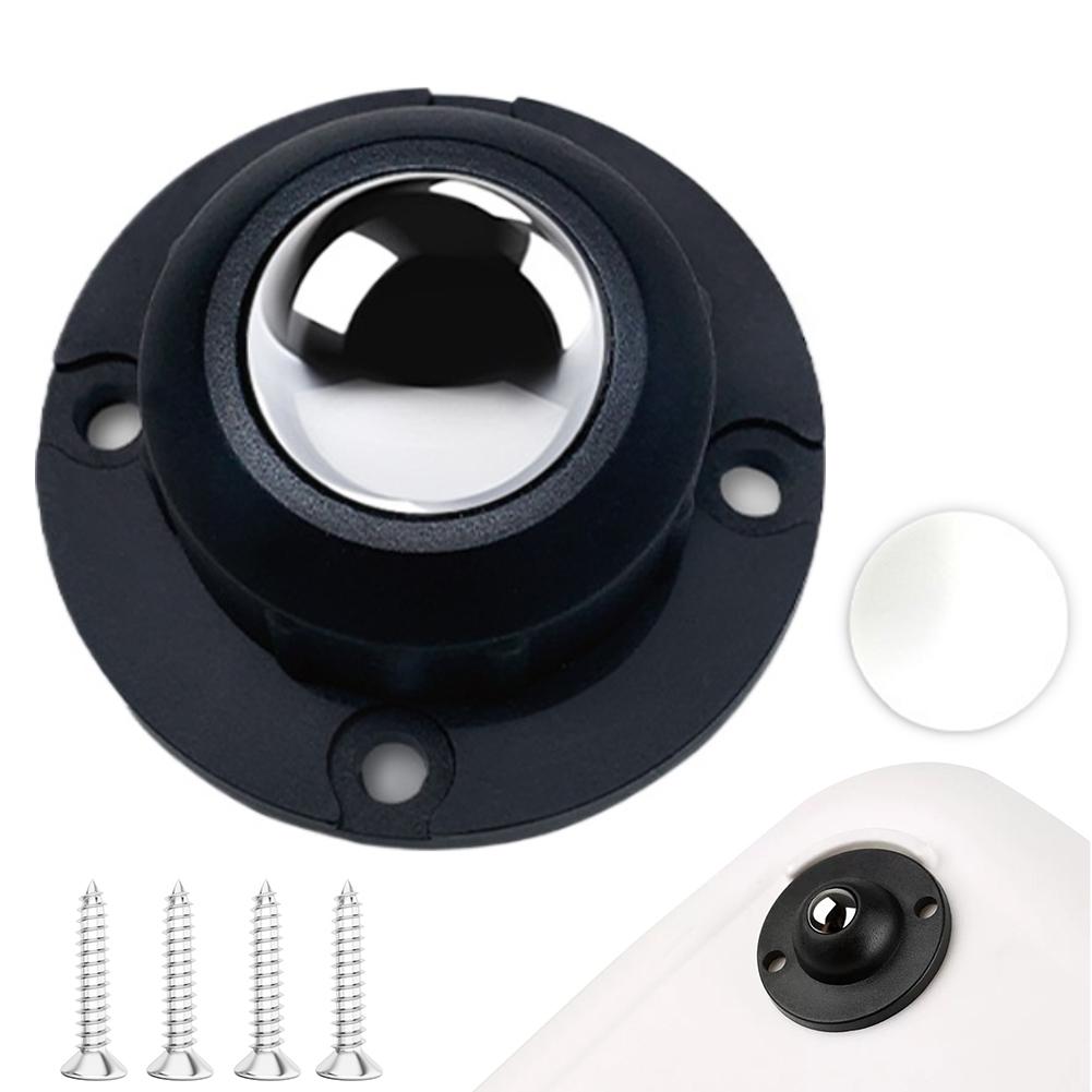 1/4Pcs Self Adhesive Type Mute Ball Universal Wheel Furniture Casters Wheels Stainless Steel Wheel 360° Rotation