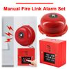 4 Inch Manual Call Point Fire Alarm 100db Pull Station Schools Fire Alarm Metal Fire Control Internal Strike Type Electric Bell