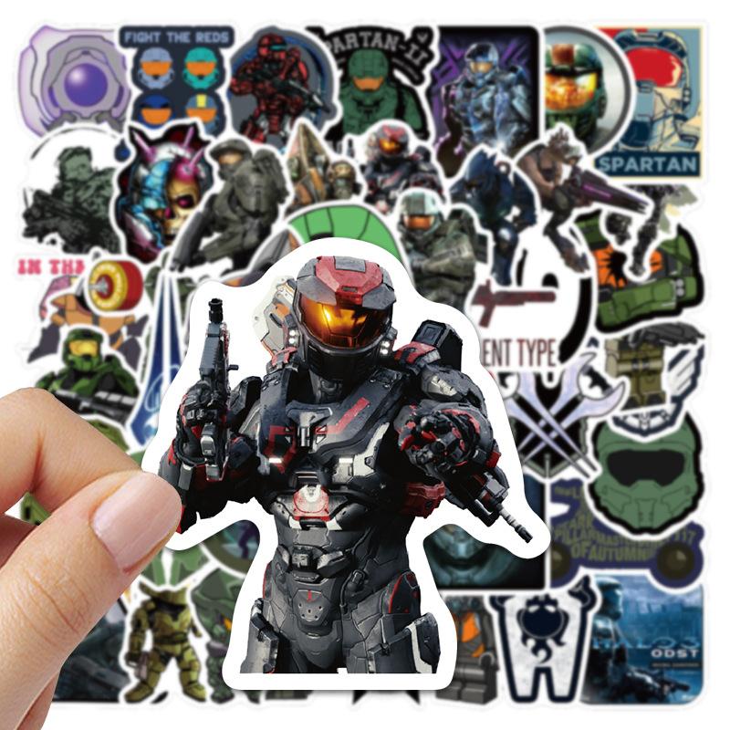 10/50Pcs Cartoon Shooting Stickers Halo DIY Stickers Scrapbooking Phone Luggage Skateboard Vinyl Waterproof Graffiti Decals