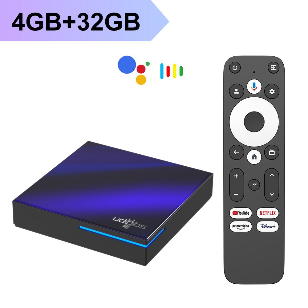 

Ugoos SK2 Google TV Box Netflix Google сертифицировано 4 ГБ 32 ГБ Realtek RTD1325 поддержка Dolby Atmos Vision 2T2R Wifi6 BT5.2 AndroidTV 12 Box 4G32G