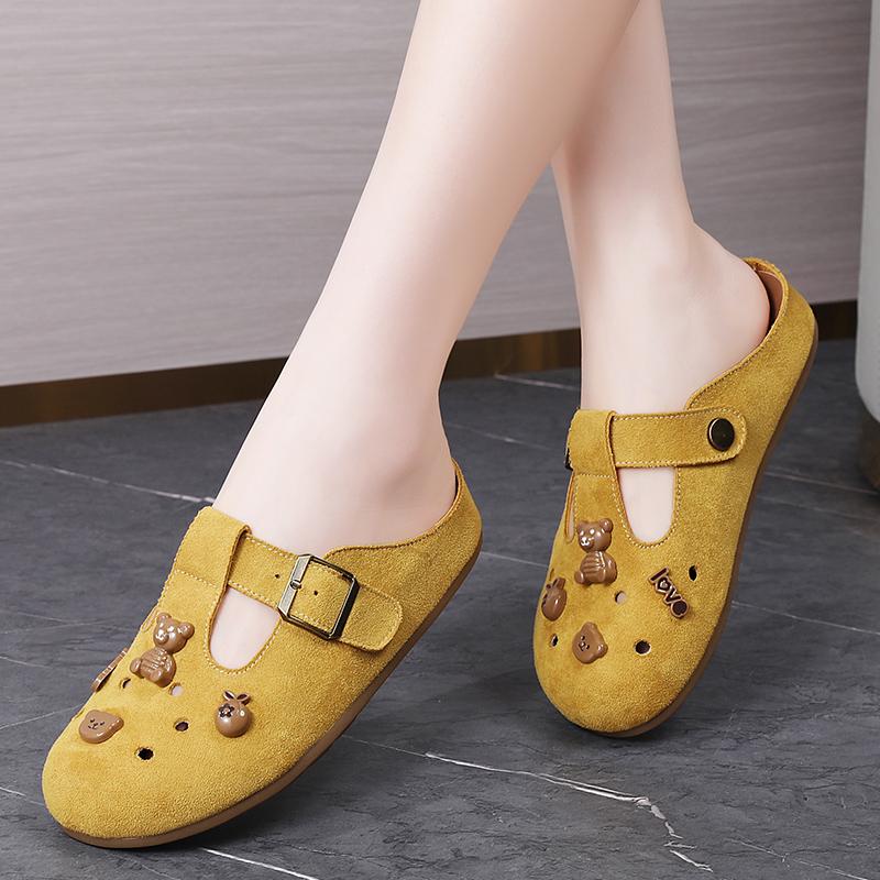 2025 Zamszowe Klapki Damskie DIY Korekowa Wkładka Klapki Plażowe Korekowe Antypoślizgowe Klapki Damskie z Podparciem Łuku