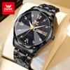 OPK Brand Original Men's Watches Waterproof Week Calendar Quartz Watch for Men Fashion Luminous Diamond Scale Watch