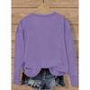 Simple and clean lines with English letter pattern print, fashionable and elegant women's casual sports-style top for spring, autumn, and winter,